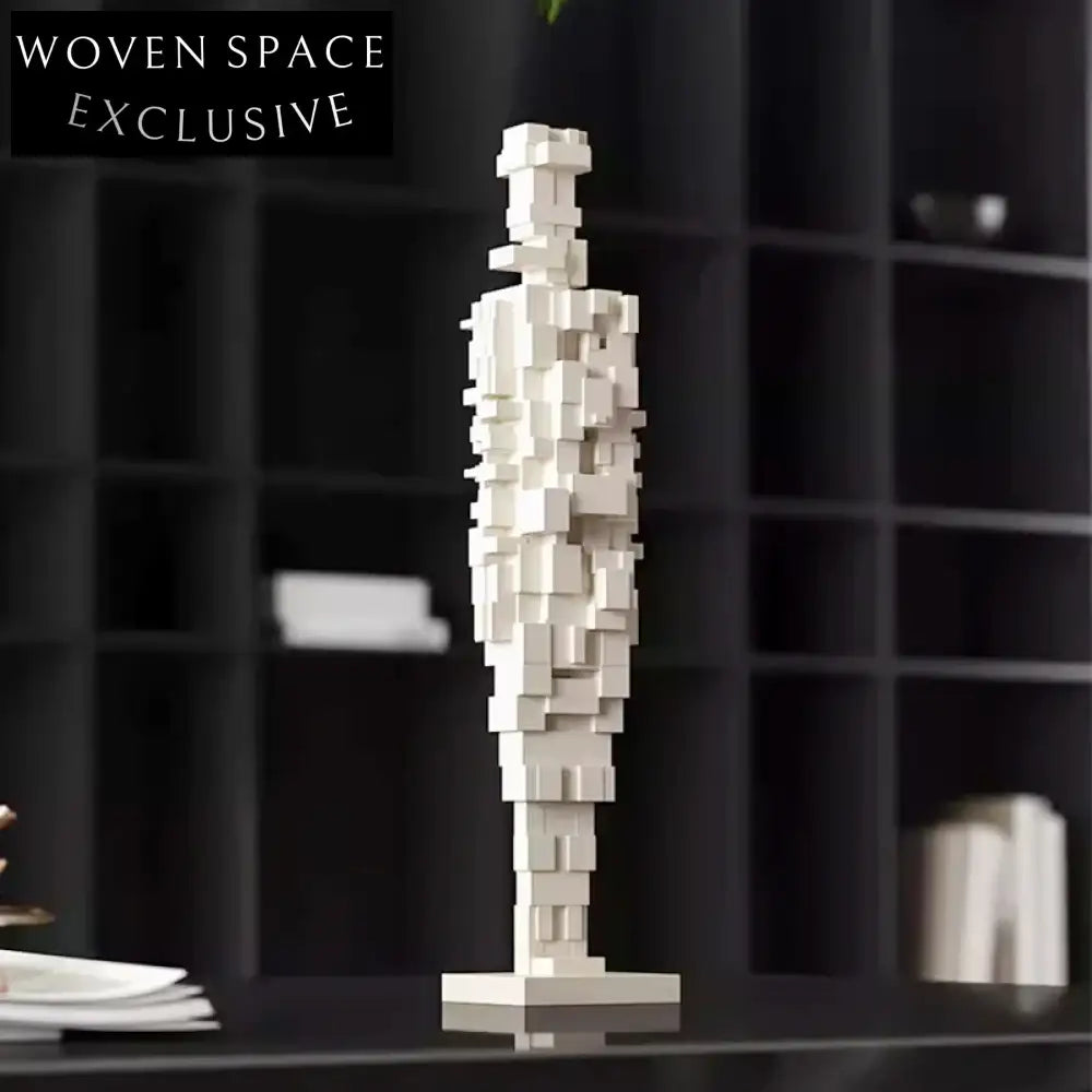 Elegant Italian Resin Mosaic Figure Console Table Art Craft Ornament