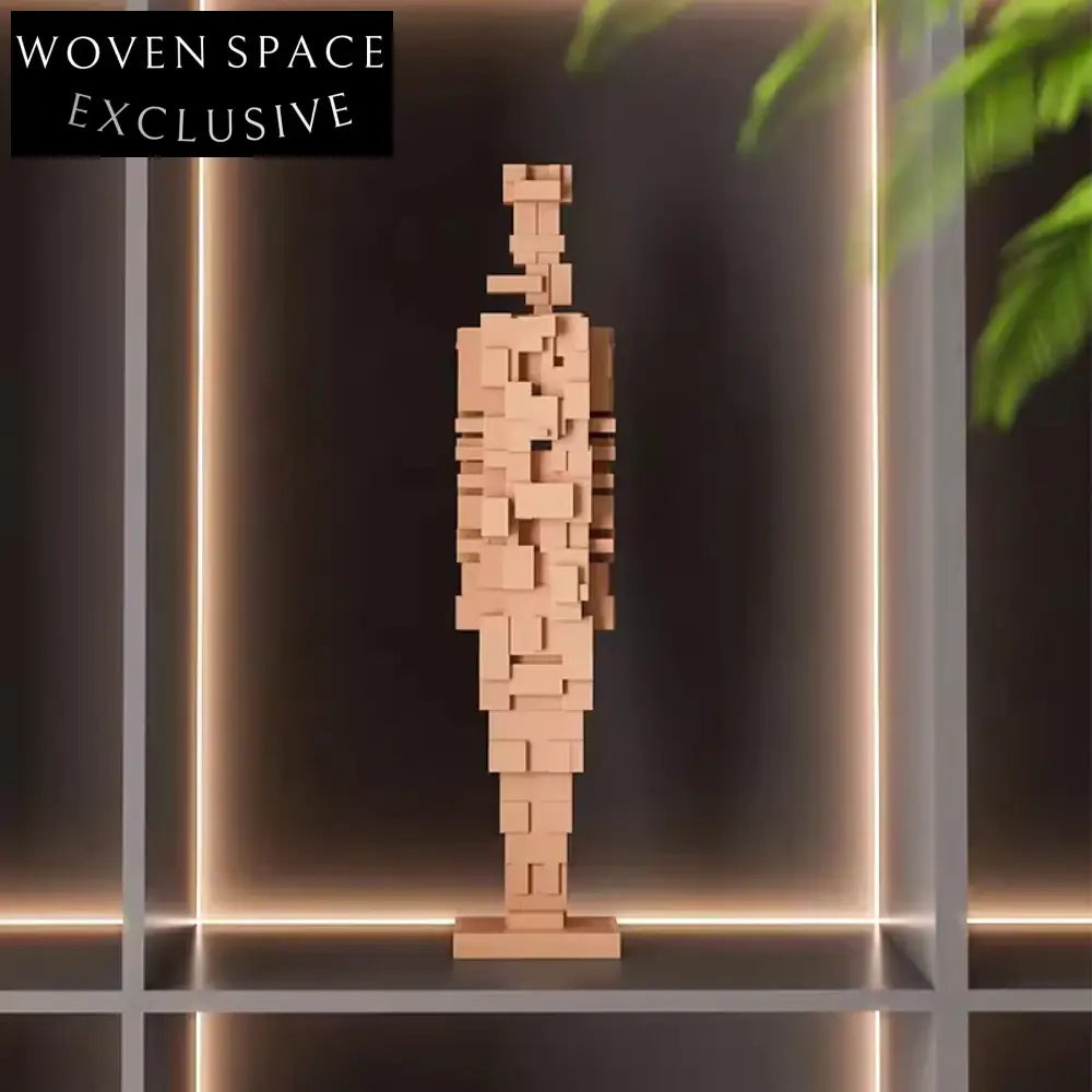 Elegant Italian Resin Mosaic Figure Console Table Art Craft Ornament