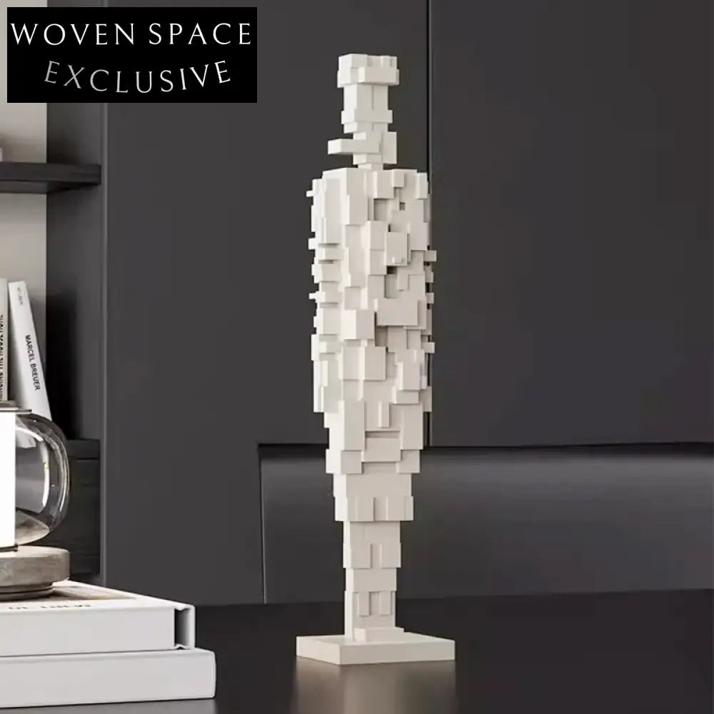 Elegant Italian Resin Mosaic Figure Console Table Art Craft Ornament