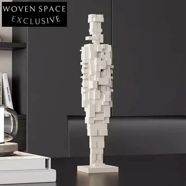 Elegant Italian Resin Mosaic Figure Console Table Art Craft Ornament