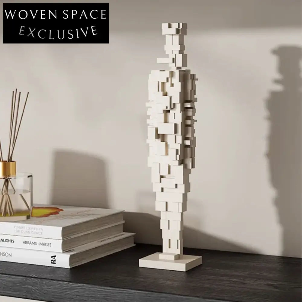 Elegant Italian Resin Mosaic Figure Console Table Art Craft Ornament