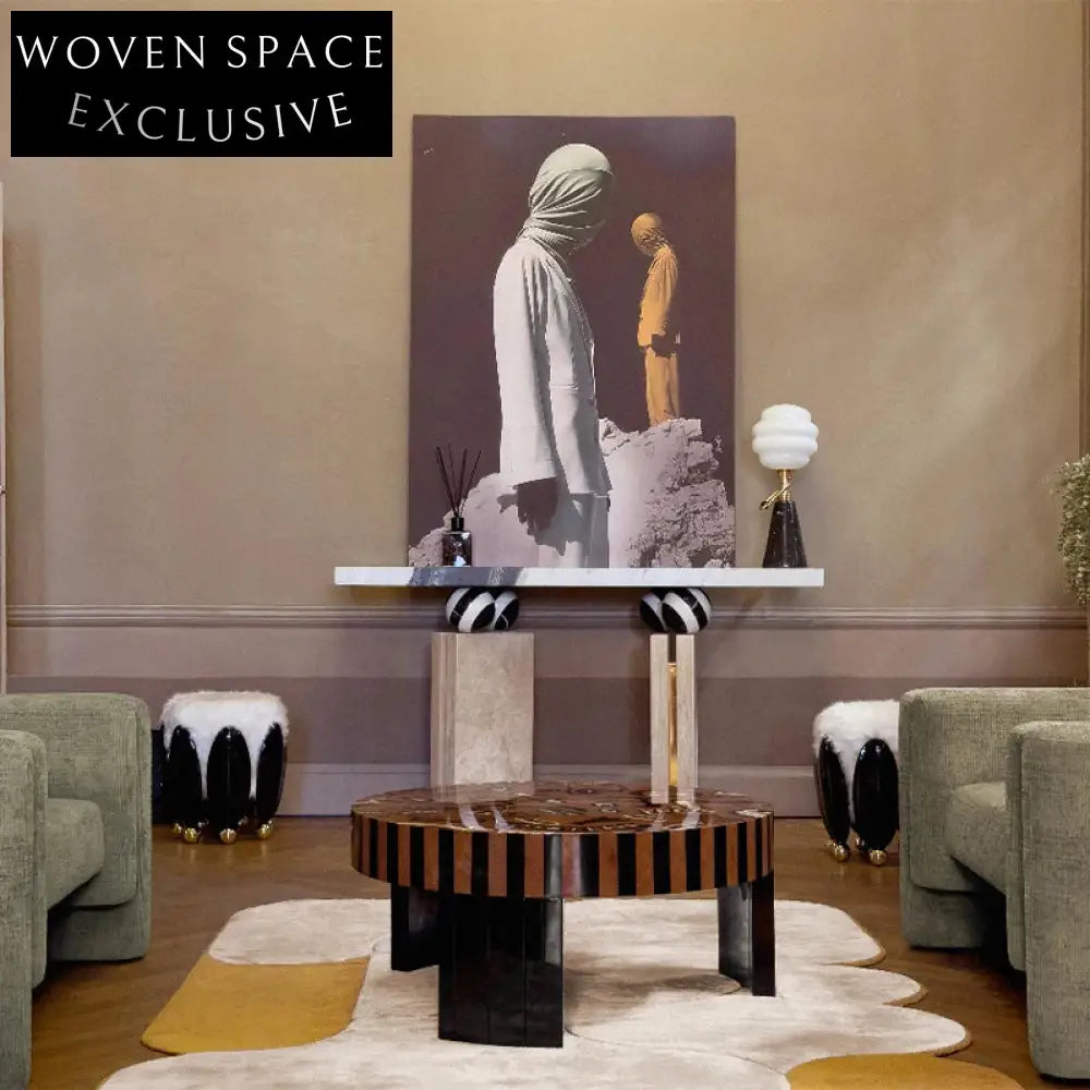 Elegant Italian Travertine Stone Console Table for Modern Entryways and Hallways