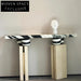 Elegant Italian Travertine Stone Console Table for Modern Entryways and Hallways