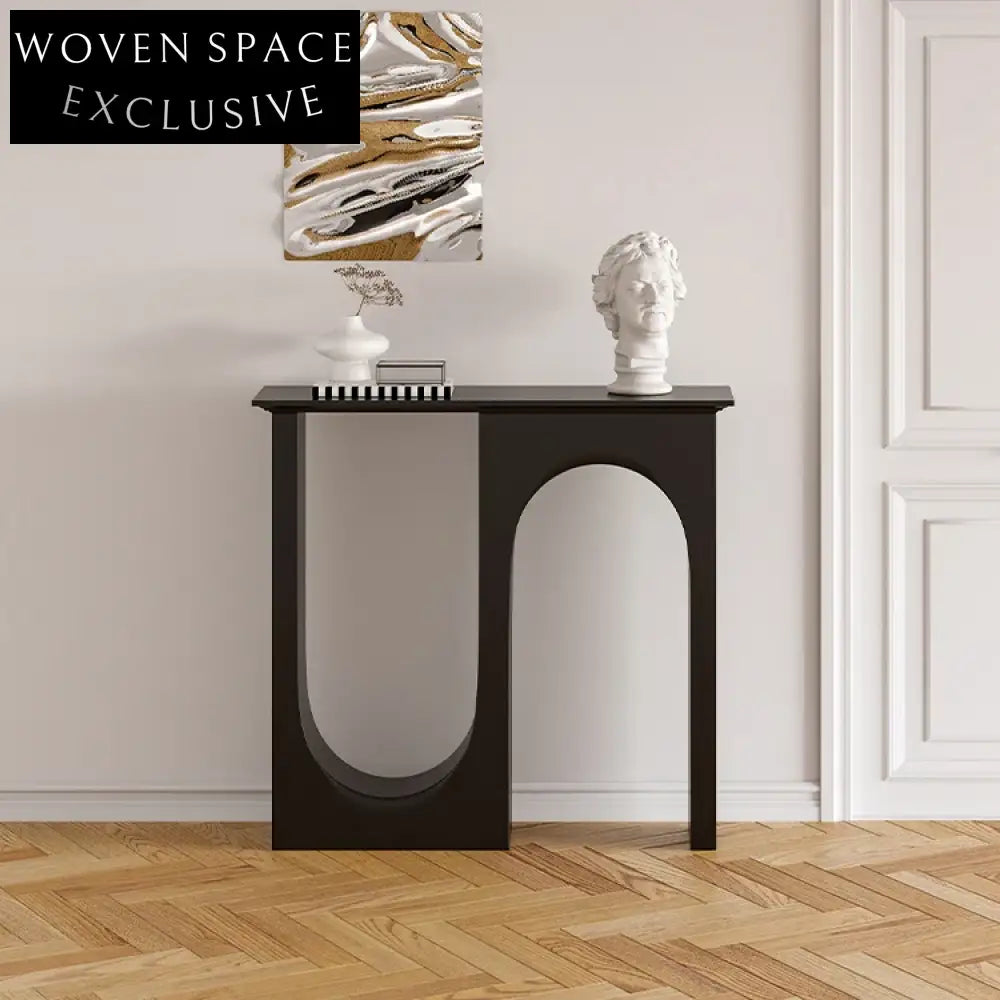 Elegant Italian Vintage Double Arch Design Wooden Console Table for Hallway Entryway