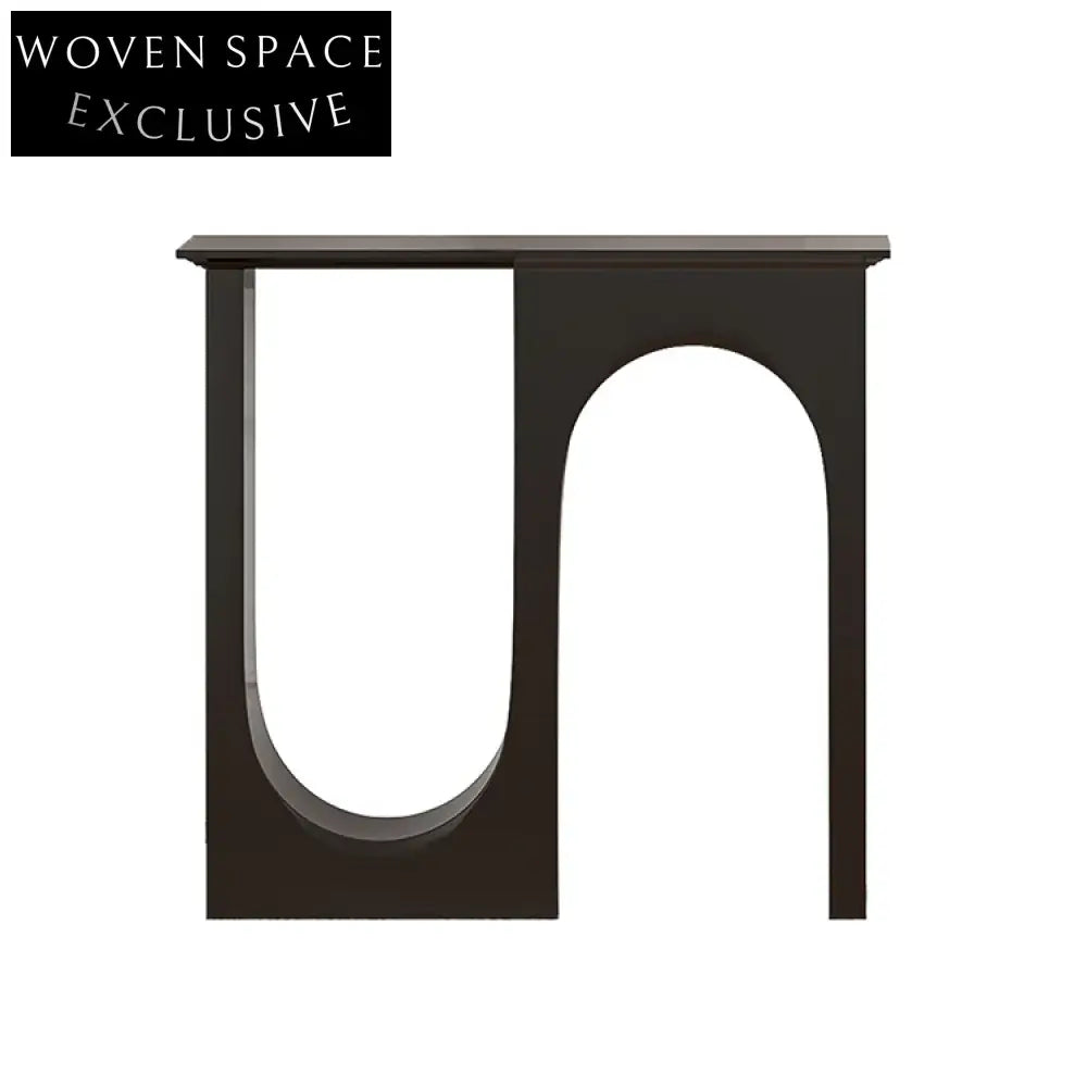 Elegant Italian Vintage Double Arch Design Wooden Console Table for Hallway Entryway