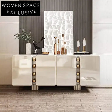 Elegant Italian Vintage Modern Solid Wood Storage Cabinet Living Room Sideboard