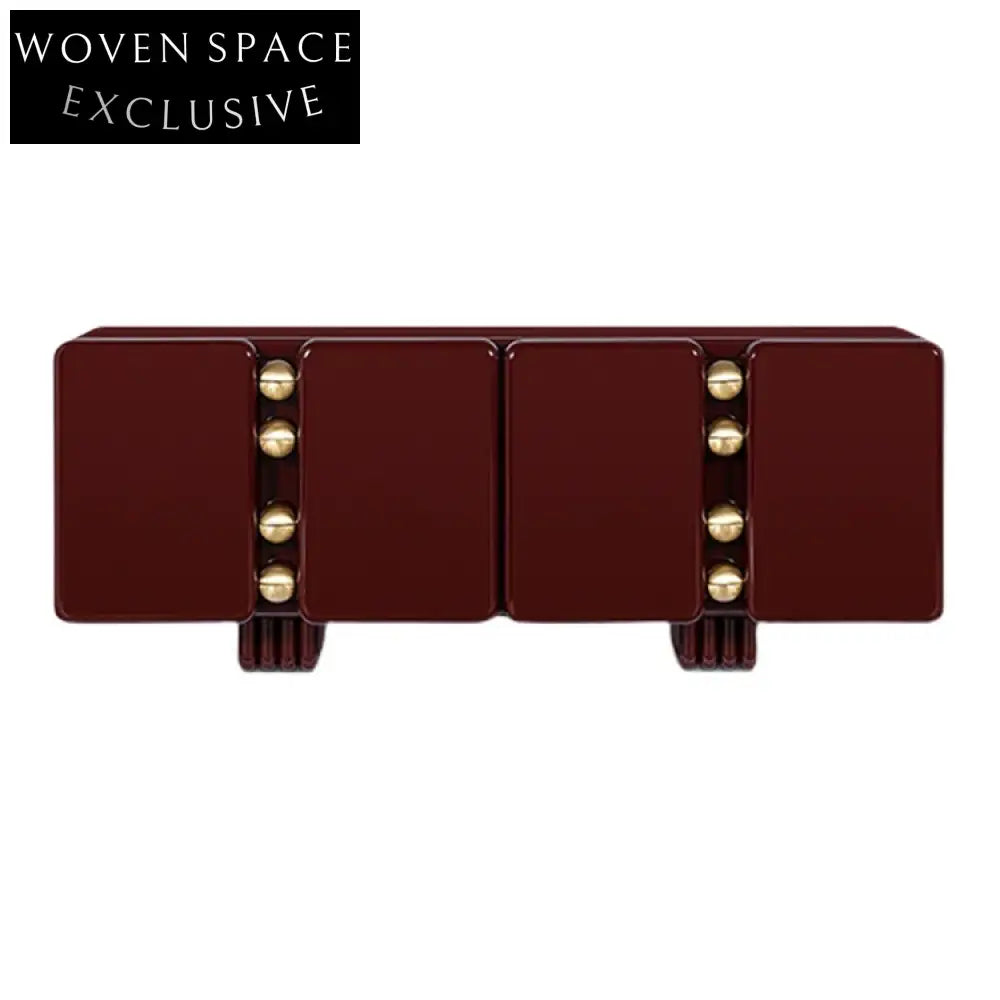 Elegant Italian Vintage Modern Solid Wood Storage Cabinet Living Room Sideboard