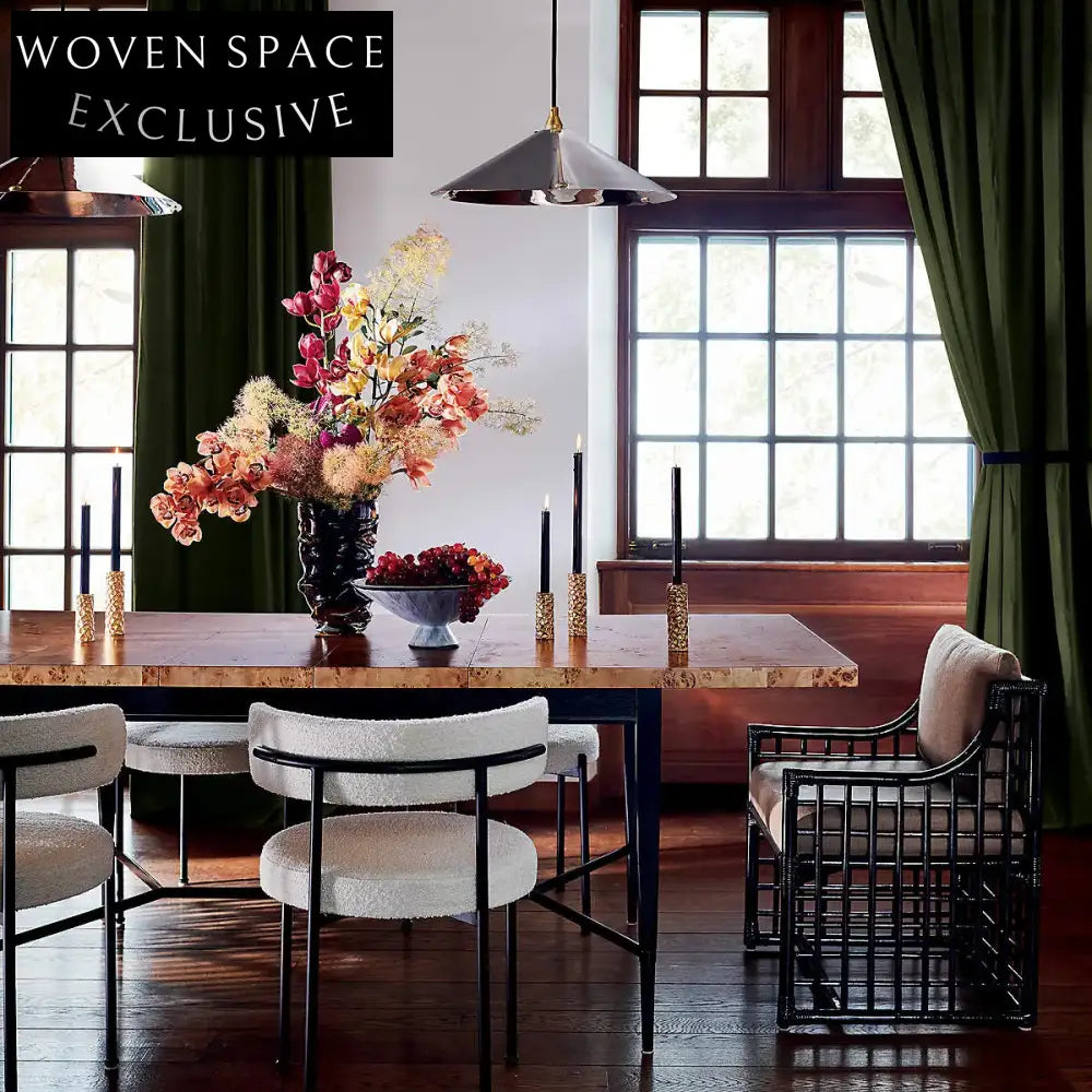 Elegant Ivory Boucle Dining Chair - Modern Metal Frame, Comfortable Chic Design