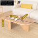 Elegant Korean Style Wooden Oval Center Living Room Coffee Table