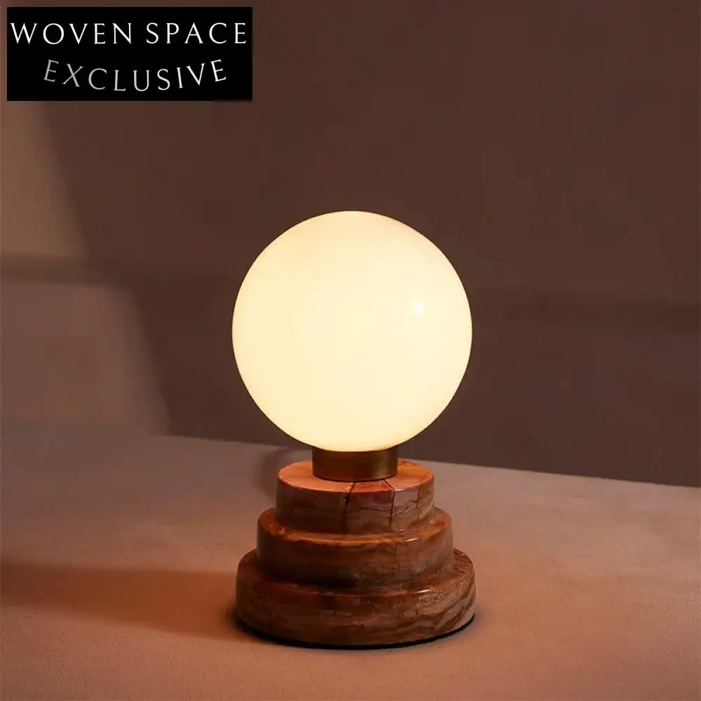 Elegant LED Marble Table Lamp for Modern Bedroom & Cafe Lighting