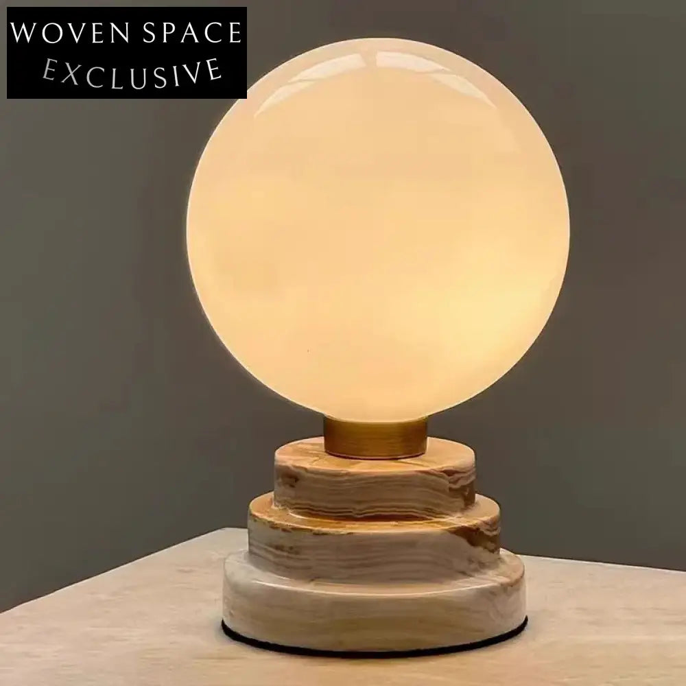 Elegant LED Marble Table Lamp for Modern Bedroom & Cafe Lighting