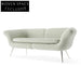 Elegant Lip Shaped Accent Chair - Chic Modern Fabric Leisure Single Sofa