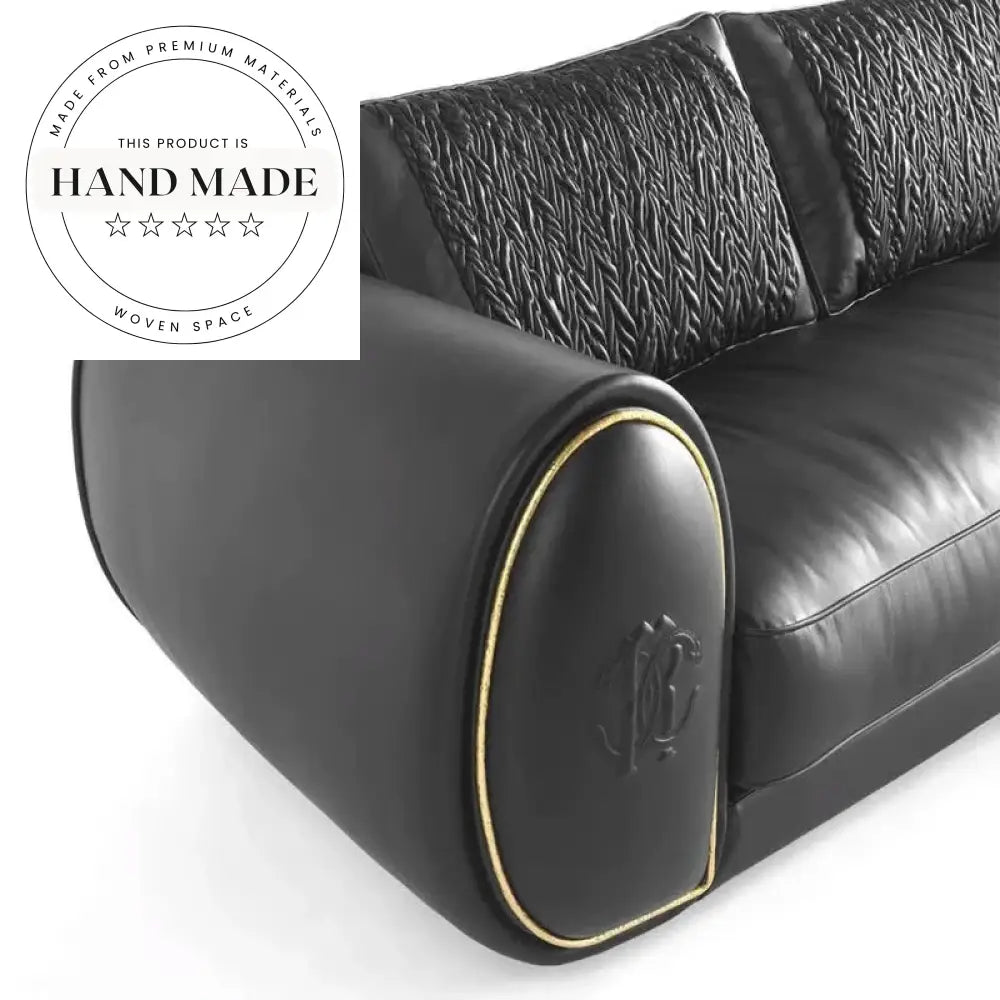 Elegant Luxury Modern Genuine Leather Villa Club Sectional Sofa