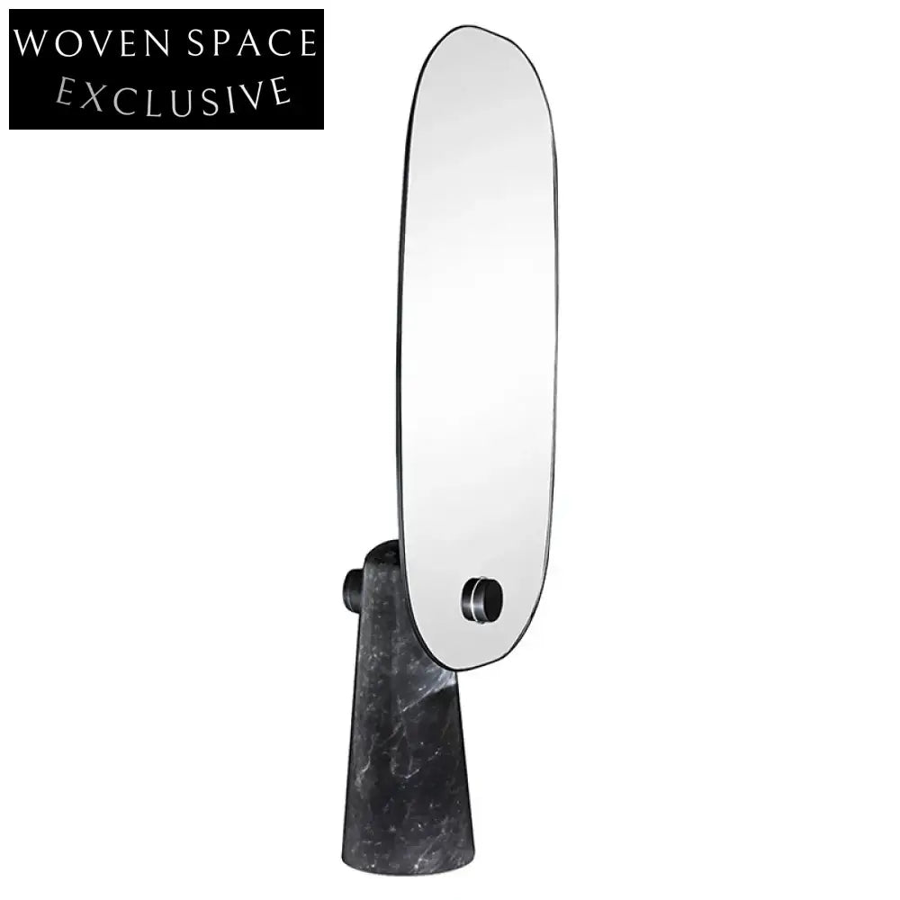 Elegant Marble Framed Full-Length Floor Mirror for Modern Home Decor