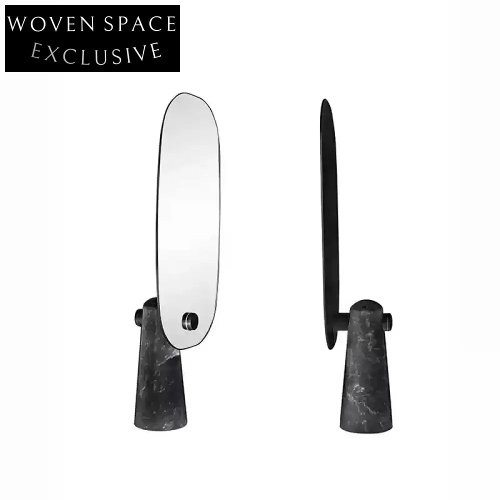 Elegant Marble Framed Full-Length Floor Mirror for Modern Home Decor