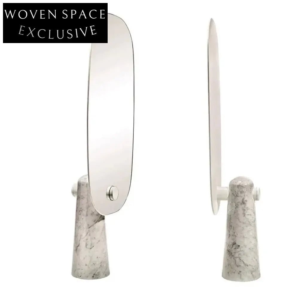 Elegant Marble Framed Full-Length Floor Mirror for Modern Home Decor