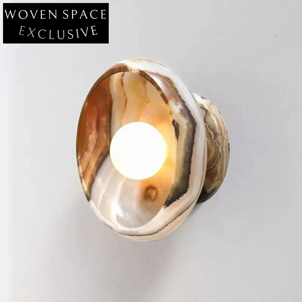 Elegant Marble LED Wall Sconce for Bedroom, Study, Home Decor Lamp