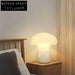 Elegant Marble Mushroom Table Lamp - Modern Living Room Bedroom Nightstand Light
