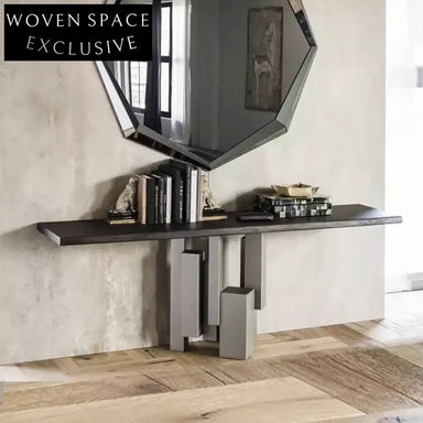 Elegant Marble & Steel Console Table for Modern Hallway Decor