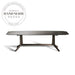 Elegant Marble Top Solid Walnut Wood Modern Kitchen Dining Table