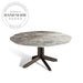 Elegant Marble Top Solid Walnut Wood Modern Kitchen Dining Table