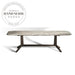 Elegant Marble Top Solid Walnut Wood Modern Kitchen Dining Table