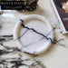 Elegant Marble Travertine Decorative Tray for Modern Home Restaurant Display