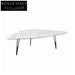 Elegant Marble Water Drop Design Nesting Coffee Table Set for Living Room