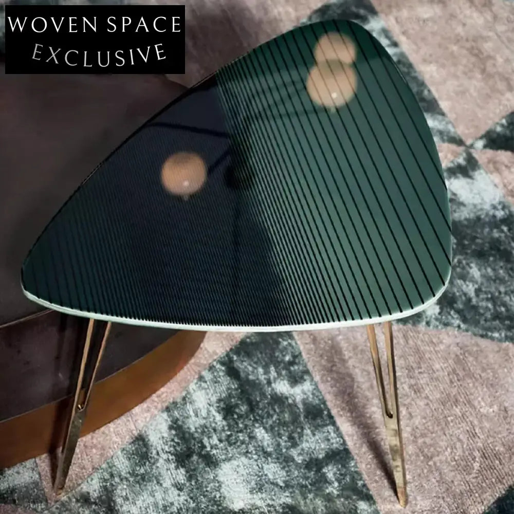 Elegant Marble Water Drop Design Nesting Coffee Table Set for Living Room