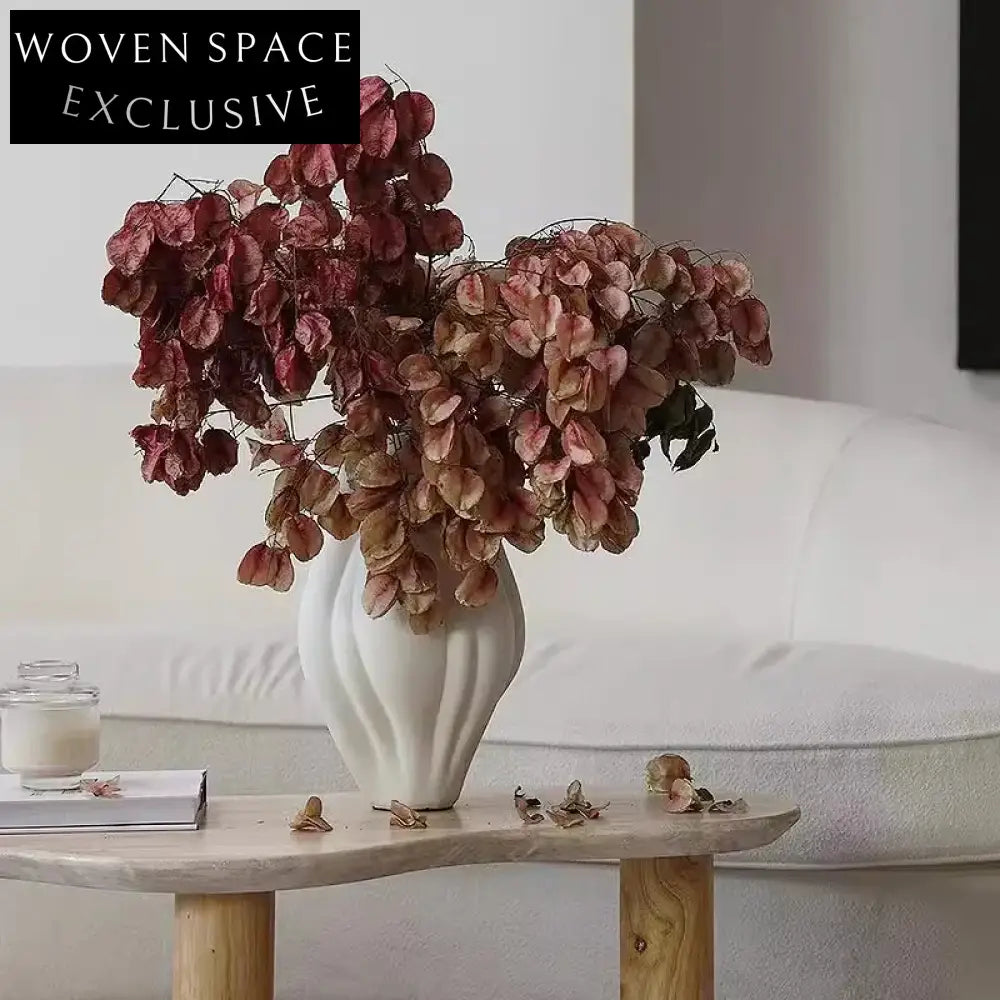 Elegant Matte Ceramic Tabletop Flower Vase for Modern Home Decor