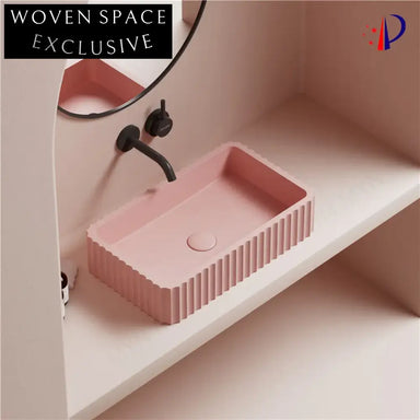 Elegant Matte Gray Artificial Stone Countertop Bathroom Vessel Sink