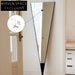 Elegant Metal Frame Triangle Floor Mirror for Bedroom Dressing Room