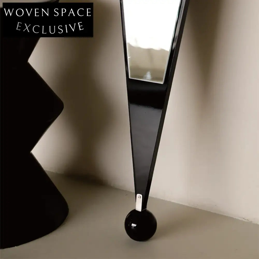Elegant Metal Frame Triangle Floor Mirror for Bedroom Dressing Room