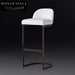 Elegant Metal Frame Velvet Upholstered Tall Counter Height Bar Stool