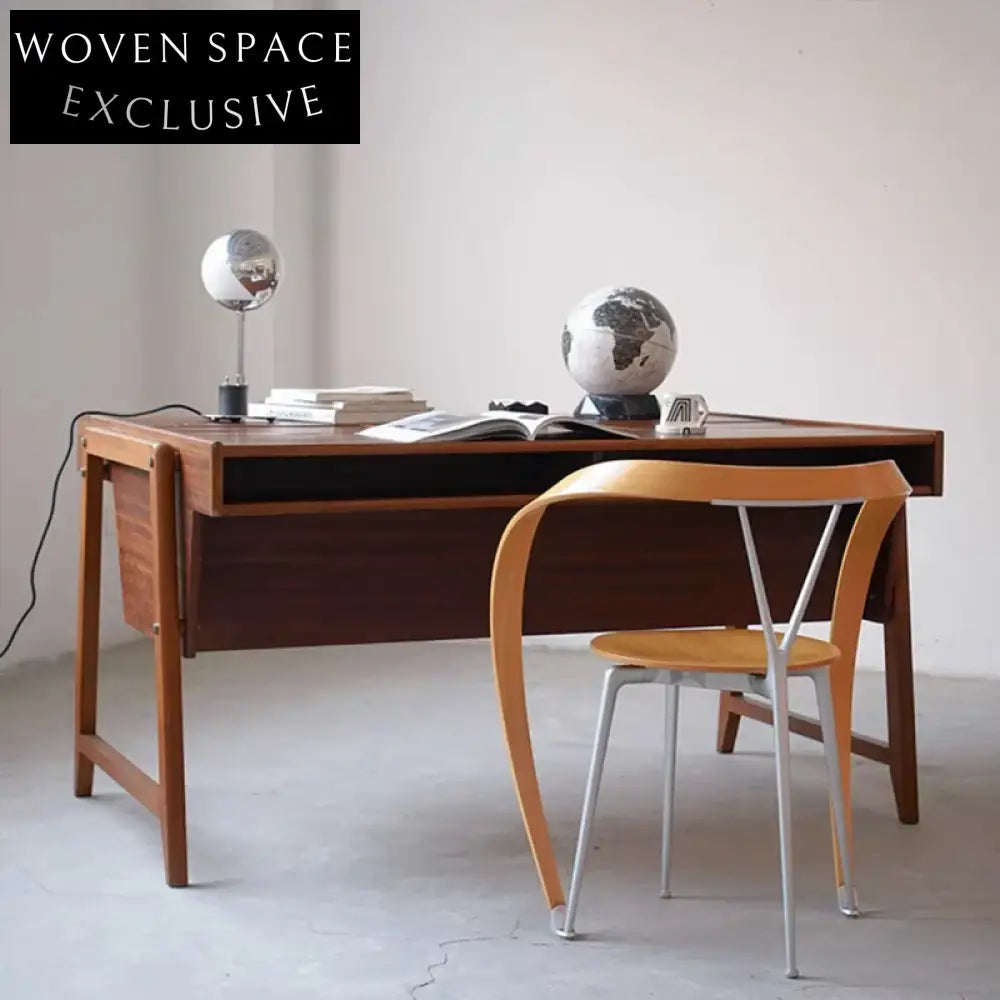 Elegant Mid-Century Modern Art Deco Metal Plywood Dining Chair