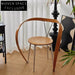Elegant Mid-Century Modern Art Deco Metal Plywood Dining Chair
