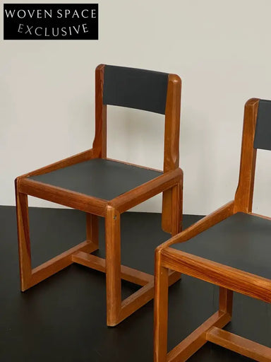 Authentic André Sornay Mid-Century Modern Dining Chair, Dark Grey Seat, 1960s French Design