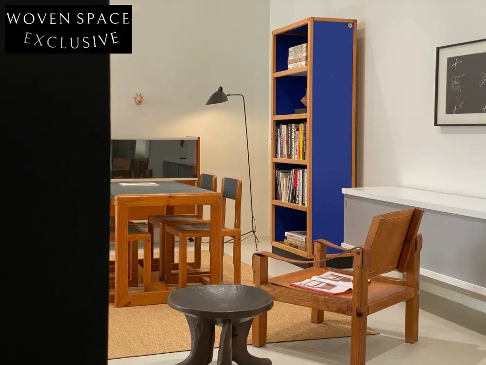 Authentic André Sornay Mid-Century Modern Dining Chair, Dark Grey Seat, 1960s French Design