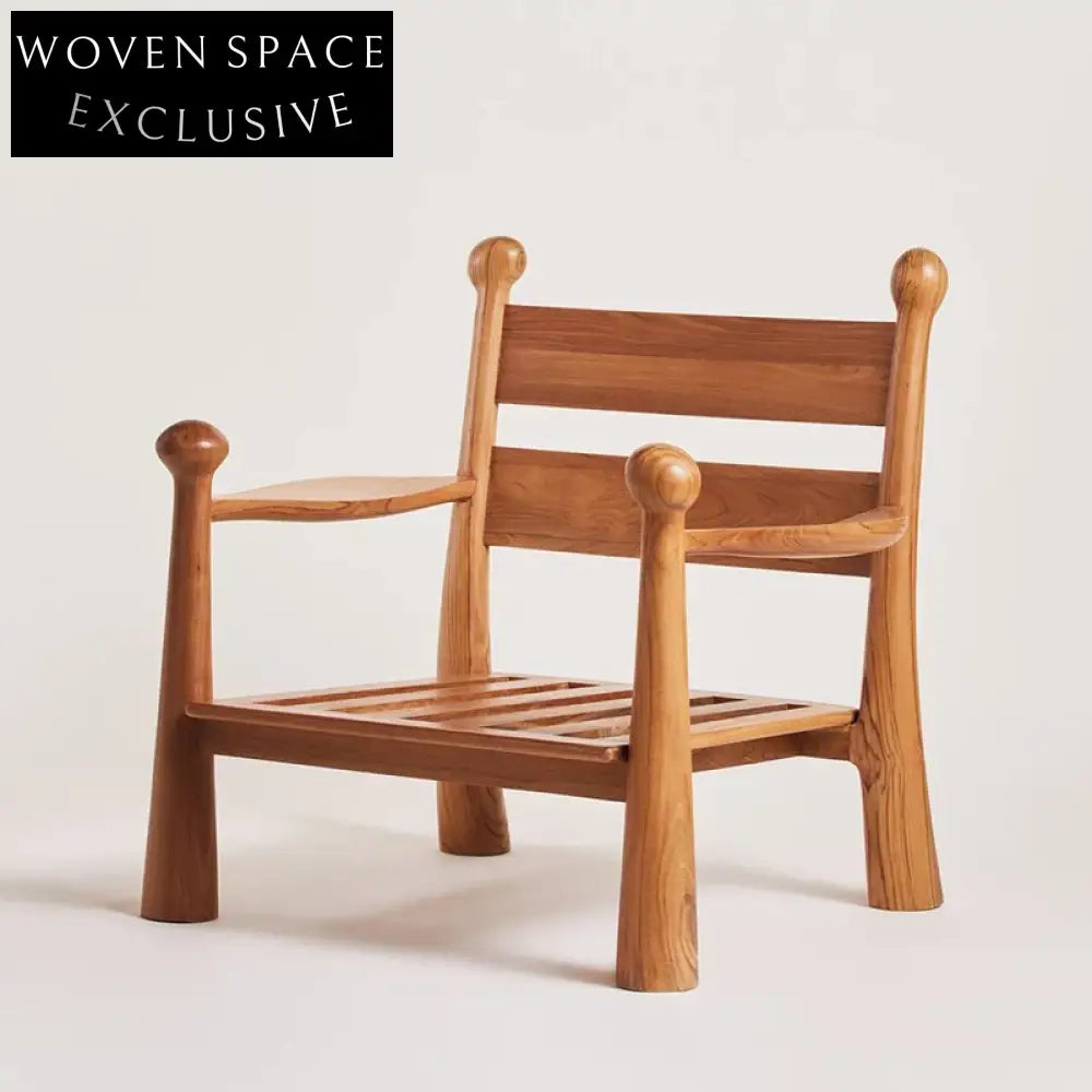 Elegant Mid-Century Modern Wooden Fabric Sectional Sofa Armchair for Living Room