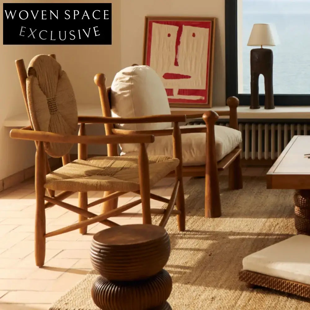 Elegant Mid-Century Modern Wooden Fabric Sectional Sofa Armchair for Living Room