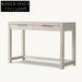 Elegant Minimalist Italian Solid Oak Wood Dressing Table Home Office Desk Furniture Piece