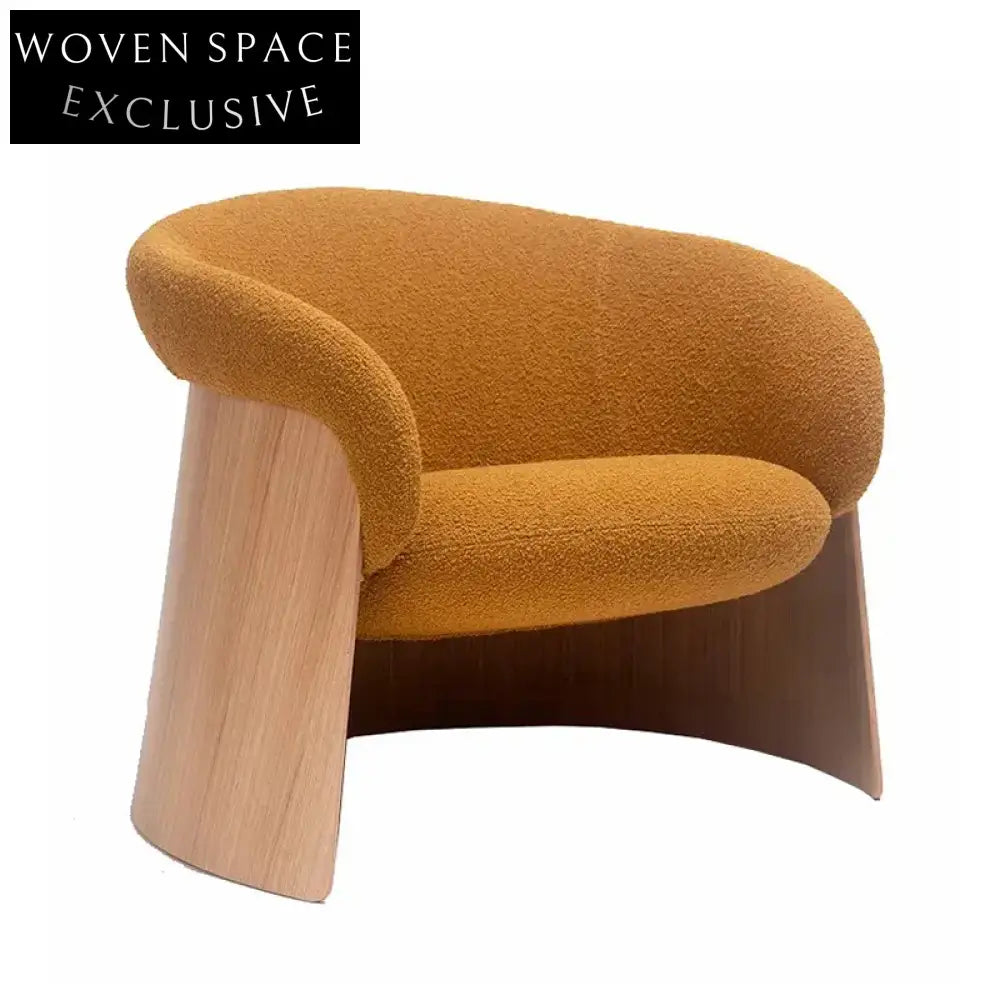 Elegant Minimalist Solid Wood Dining Chair with Plush Fabric Upholstery