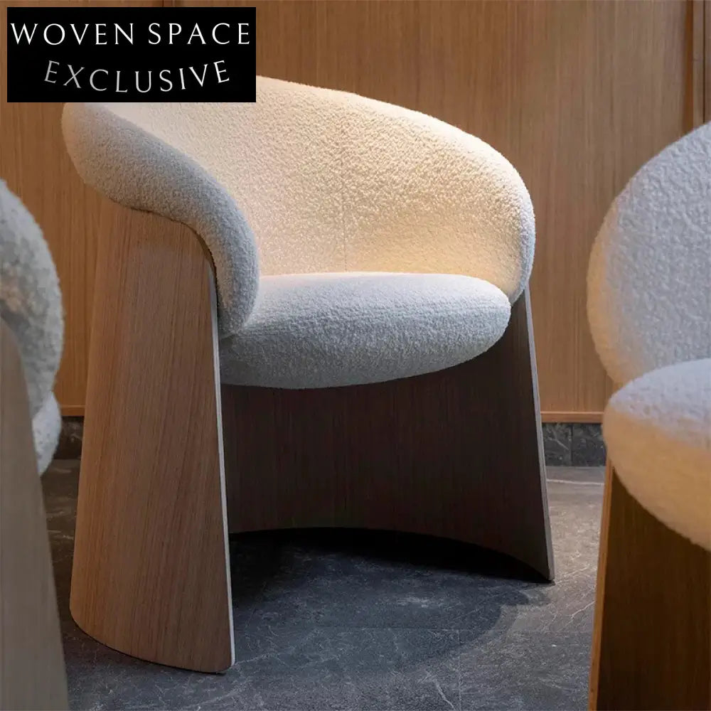 Elegant Minimalist Solid Wood Dining Chair with Plush Fabric Upholstery