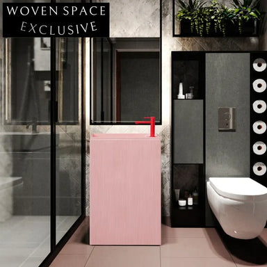 Elegant Modern Artificial Stone Freestanding Pedestal Bathroom Wash Basin for Homes