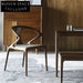 Elegant Modern Ash Wood Dining Chair with Comfortable PU Leather Seat Chair