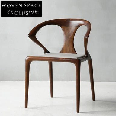 Elegant Modern Ash Wood Dining Chair with Comfortable PU Leather Seat Chair