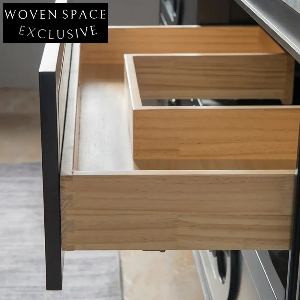 Elegant Modern Bathroom Vanity Cabinet with Soft-Close Drawers, Plywood Construction