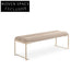 Elegant Modern Bed End Stool, Italian Style Metal Sofa Bench Ottoman