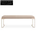 Elegant Modern Bed End Stool, Italian Style Metal Sofa Bench Ottoman