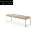 Elegant Modern Bed End Stool, Italian Style Metal Sofa Bench Ottoman